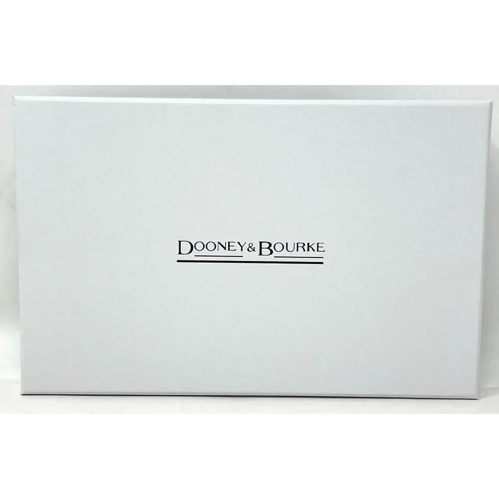 Dooney & Bourke Gretta Folded Zip Wristlet Wallet Purse Brown Tmoro Logo NWT